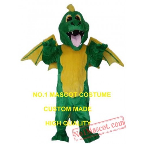 Green Dragon Mascot Costume