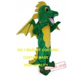 Green Dragon Mascot Costume