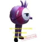 Purple Onion Mascot Costume