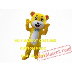 Yellow Bear Mascot Costume