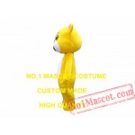 Yellow Bear Mascot Costume