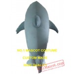 Grey Shark Mascot Costume