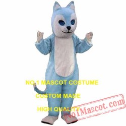 Blue Cat Mascot Costume