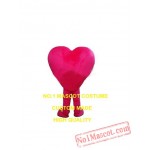 Pink Heart Mascot Costume