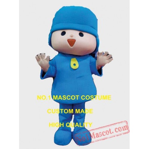 Blue Boy Mascot Costume
