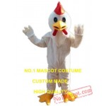White Chicken Mascot Costume
