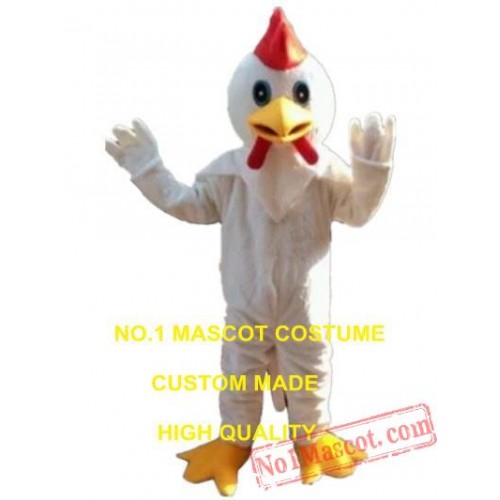 White Chicken Mascot Costume