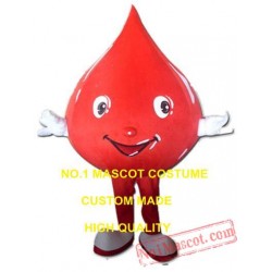 Blood Drop Mascot Costume