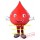 Blood Drop Mascot Costume