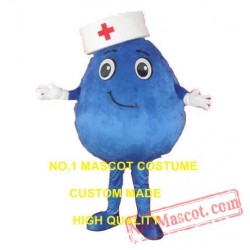 Blue Nurse Mascot Costume