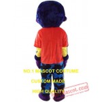 Purple Orangutan Mascot Costume