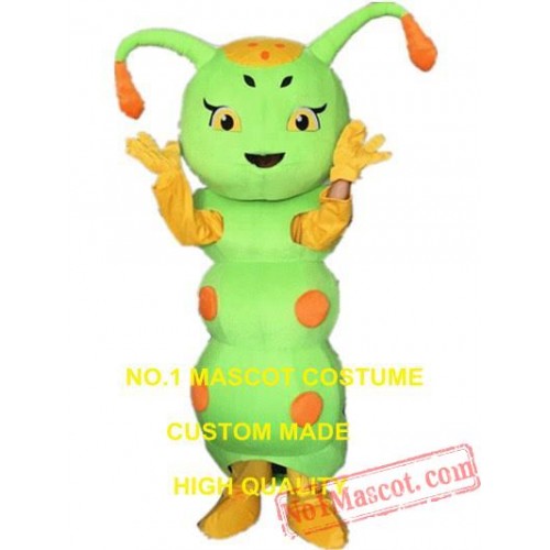 Green Caterpillar Mascot Costume