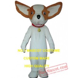 White Dog Mascot Costume