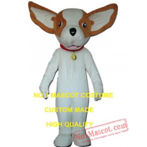 White Dog Mascot Costume