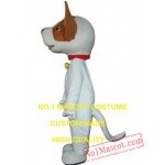 White Dog Mascot Costume