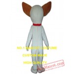 White Dog Mascot Costume