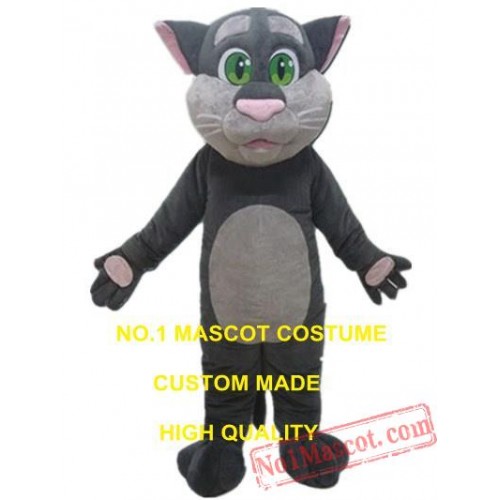 Grey Cat Mascot Costume