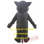 Grey Cat Mascot Costume