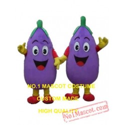 Purple Eggplant Mascot Costume