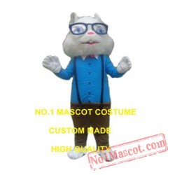 Glass Rabbit Mascot Costume