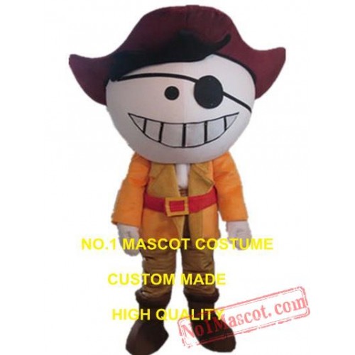Cartoon Pirate Mascot Costume