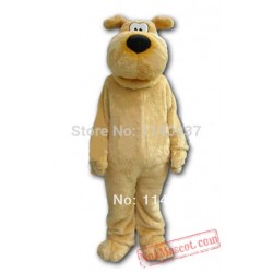 Light Brown Furry Dog Snocrates Adult Mascot Costume