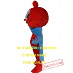 Red Apple Mascot Costume