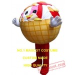 Sundae Ice Cream Mascot Costume