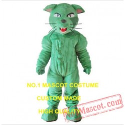 Green Panther Mascot Costume