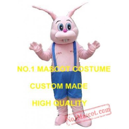 Pink Bunny Bugs Mascot Costume