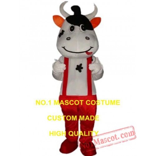 Red Cow Mascot Costume