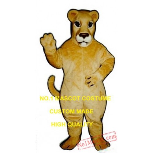 Realistic Lioness Mascot Costume