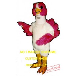 Pink Ostrich Mascot Costume