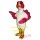 Pink Ostrich Mascot Costume