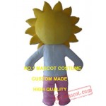 Sunflower Boy Mascot Costume
