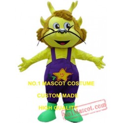 Yellow Dragon Mascot Costume