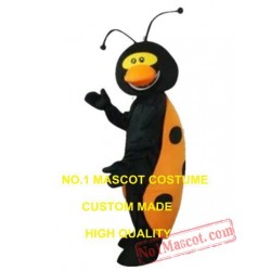 Black Ladybug Mascot Costume