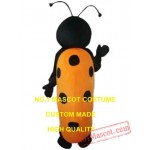 Black Ladybug Mascot Costume