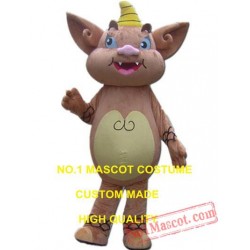Brown Monster Mascot Costume