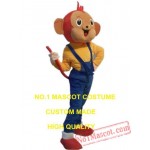 Yellow Monkey Mascot Costume