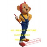 Yellow Monkey Mascot Costume