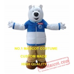 Polar Bear Mascot Costume