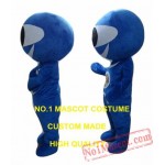 Blue Eyeball Mascot Costume