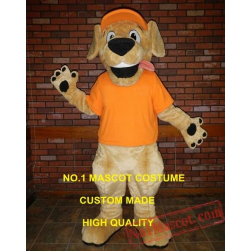 Good Yellow Retriever Mascot Costume