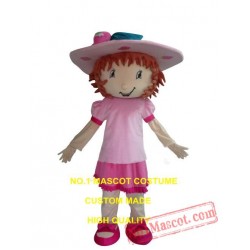 Strawberry Girl Mascot Costume