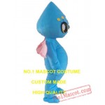 Blue Alien Mascot Costume