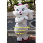 Anime Cosply Costumes White Plush Cat Mascot Costume