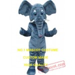 Grey Elephant Mascot Costume