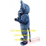 Grey Elephant Mascot Costume