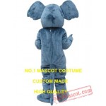 Grey Elephant Mascot Costume